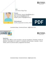 Perfil Profesional Analista Programador Filósofo Magister Literatura