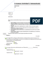 Examen Automatizado de Administración Contemporánea: 9/10 Puntos