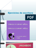 Ejercicios de Escritura