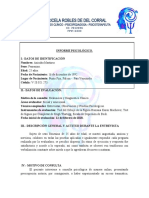 Modelo de Informe Psicologico