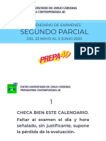 Calendario de Exámenes - 2°p - Sextos