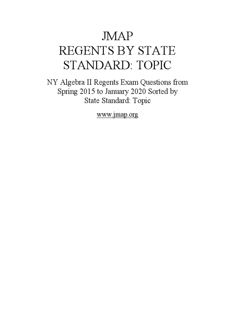 regents algebra 2 exam