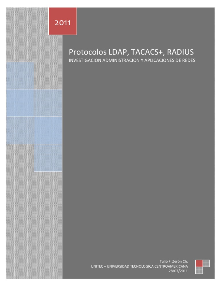 Ldap Radius Tacacs Pdf Radio Protocolos De Capa De Aplicación