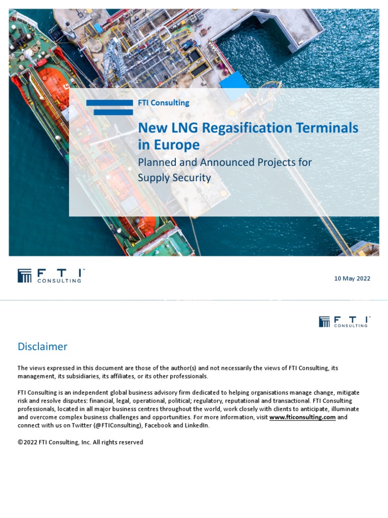 New LNG Regasification Terminals Europe | PDF | Natural Gas | Liquefied ...