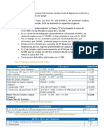 Concepto Cálculo Importe: Paso 1: Determinar La Renta Neta Del Trabajo