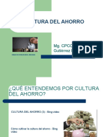 Cultura Del Ahorro