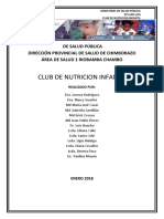 Club de Nutricion Infantil 2018