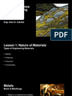 Lesson 1 - Nature of Materials (Metals) Week 1-1