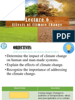 Lecture 6 Effects of Climate Change