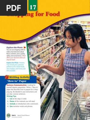 Chapter 17 - Shopping for Food