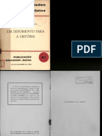 CARVALHO FILHO, A. Um Depoimento para A História