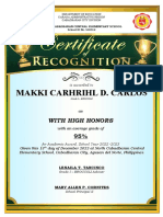 Norcaces Certificate Recognition 2022