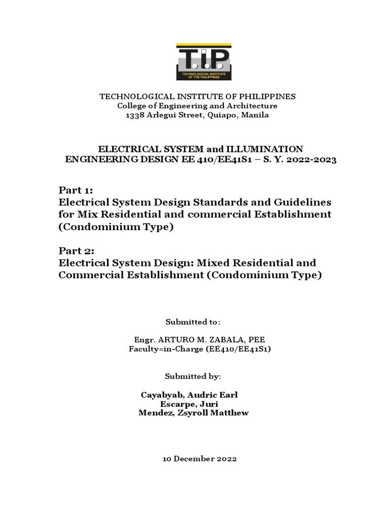 Part 1 and 2 Documentation | PDF | Electrical Wiring | Electrical ...