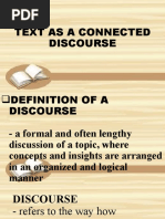 Text As A Connected Discourse