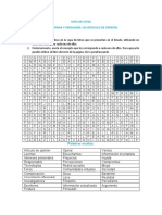 Sopa de Letras Articulo de Opinión