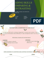 GEEC 1052 Effective Communnication - Compare & Contrast