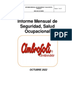 Informe Mensual Mes de Octubre