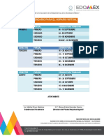 Calendario para El Horario Virtual