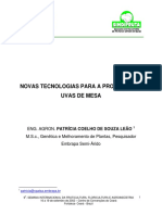 Novas Tecnologias para A Produção de Uvas de Mesa