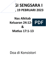 Liturgi Sengsara 1 19 Pebruari 2023