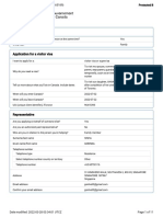 Application for a visitor visa to visit daughter in Canada