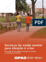 Serviços de Saúde Mental para Atenção À Crise. Promoção de Abordagens Centradas Na Pessoa e Baseadas Nos Direitos