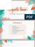 Linguistik Umum KLP 2