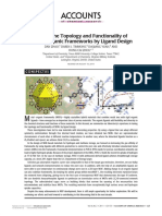 Tuning The Topology and Functionality of Metal - Organic Frameworks by Ligand Design