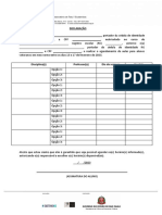 Declaração de Autorização para Agendamento de Aulas Por Terceiro