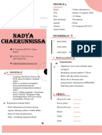 CV - Nadya Chaerunnissa New