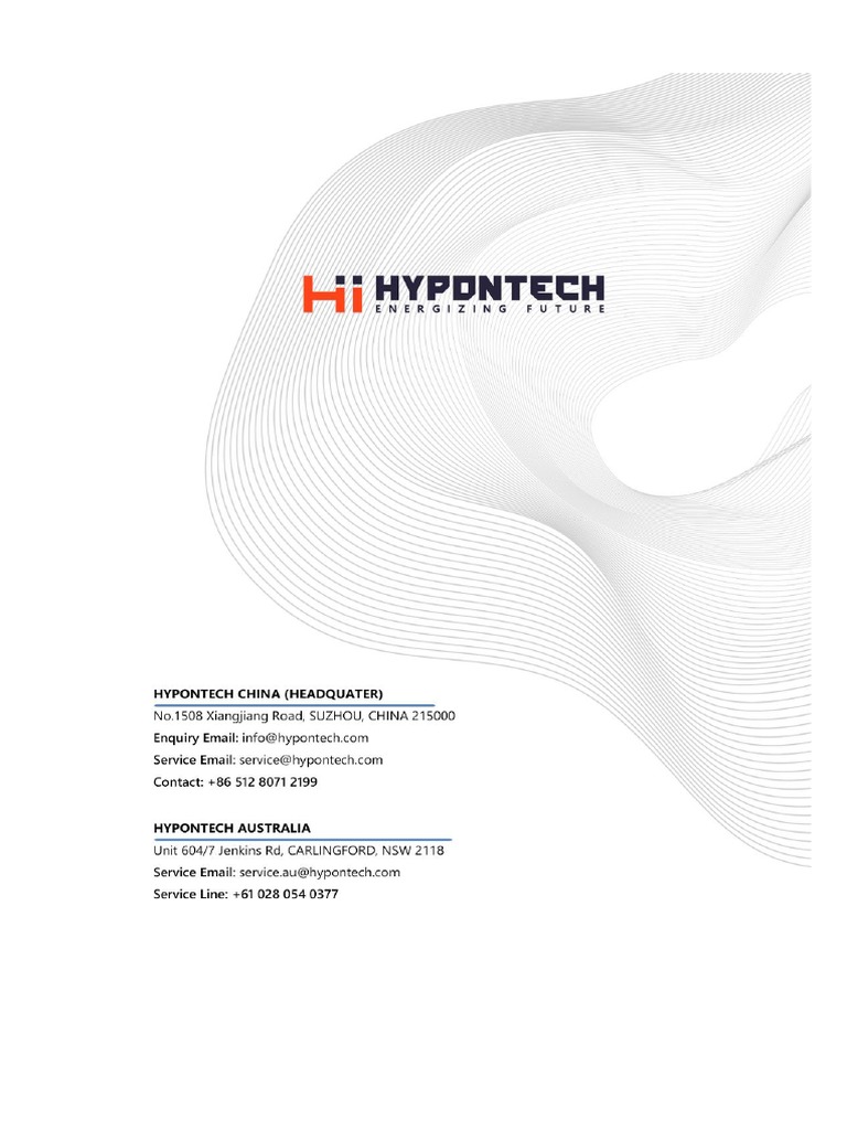 Hypontech HPS Inverter User Manual | PDF | Direct Current | Photovoltaics