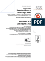 ESP 05-ISO 13485（2020） Certificate SGS issue 8（中英文）- 正版（没有INFECTIOUS DIEASES)