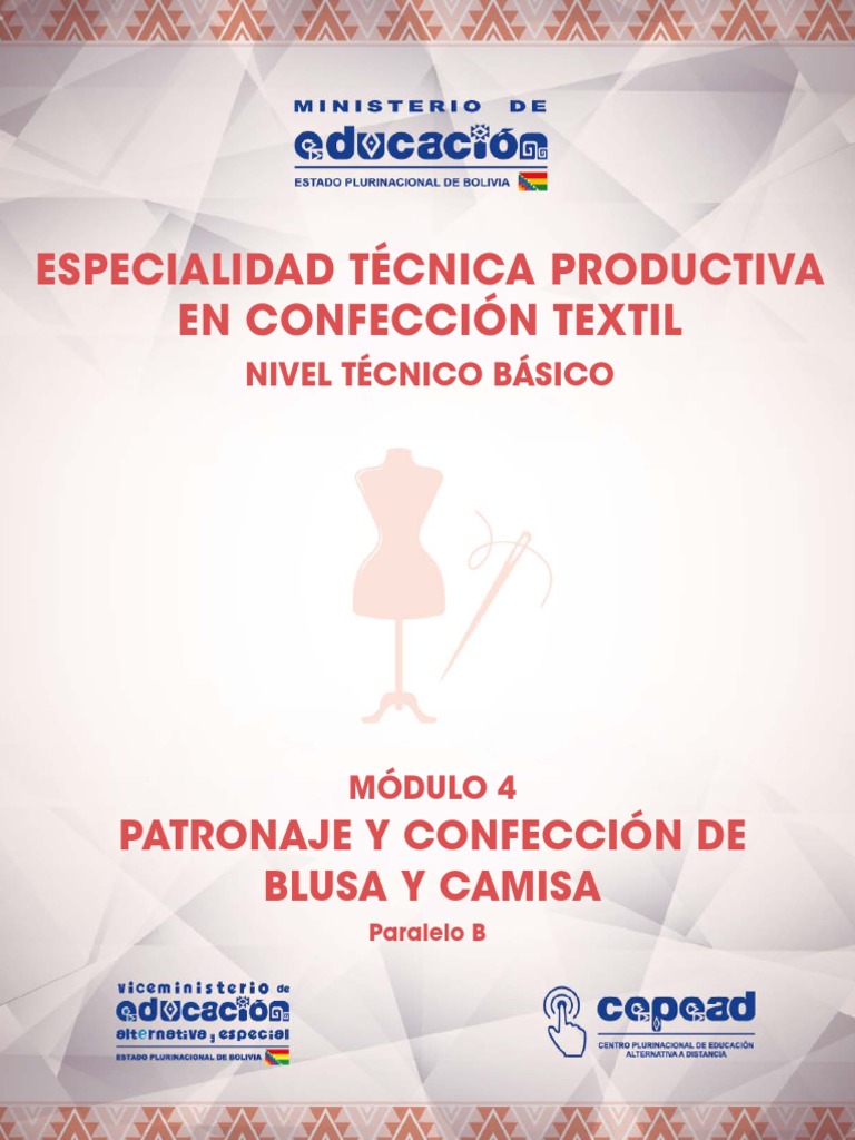 MOD4-CONFECC Patronaje Confec Blusa Camisa B | PDF | Máquina de coser ...