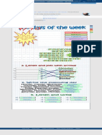The Days of The Week Worksheet