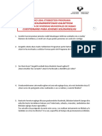 Gazte Solidarioentzako Galdetegia Cuestionario para Jovenes Solidarios/As