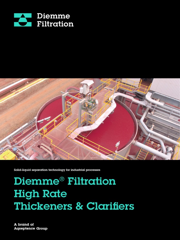 Sludge Thickeners Catalogue en PDF Filtration Physical Sciences