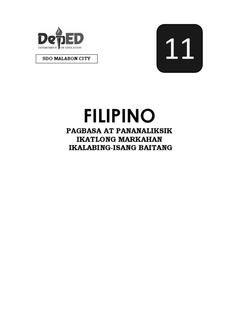 Pagbasa Module Pdf
