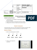 MODULE 2-Rhythmic Fundamentals Elements of Rhythm and