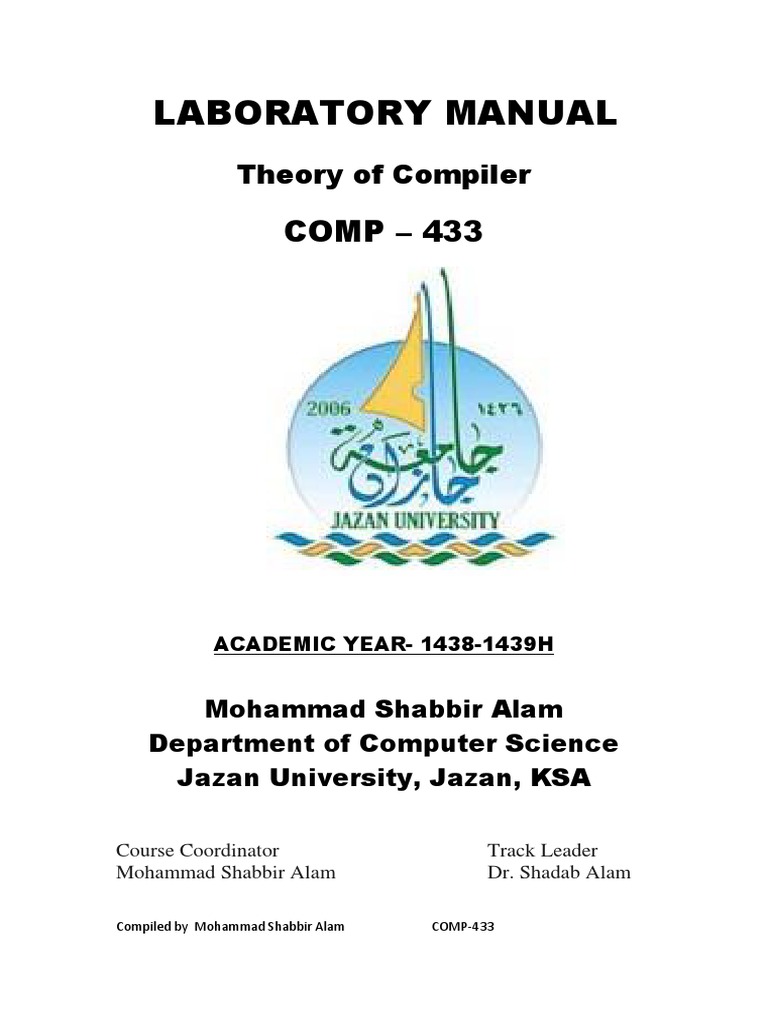 Compiler Theory Lab Manual | PDF | Compiler | Computer Program