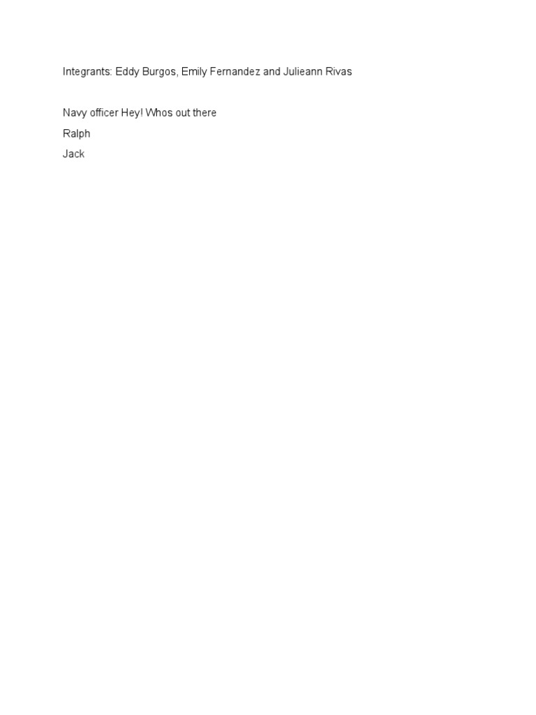 Lord of The Flies Playscripts | PDF