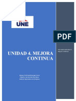 Unidad 4. Mejora Continua: Acti Vidad Individual 4. Mejora Conti Nua