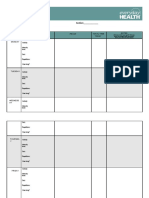 Fitness Log Template