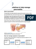 Eating Guidelines To Help Manage Pancreatitis