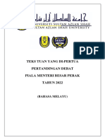 Teks Ydp BM - Debat Piala Menteri Besar Perak 2022