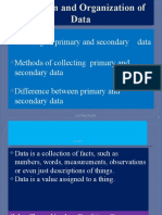 Primary and Secondary Data