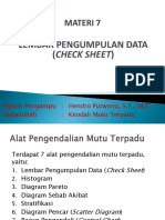 Materi 7 (Check Sheet)