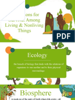 Interactions For Survival Among Living & Nonliving Things