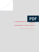 La Responsabilidad de Los Servidores Públicos The Responsibility of Public Servants