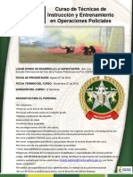 II Curso Tecnicas Instruccion Entrenamiento Operaciones Policiales