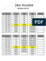 Jadwal Pelajaran